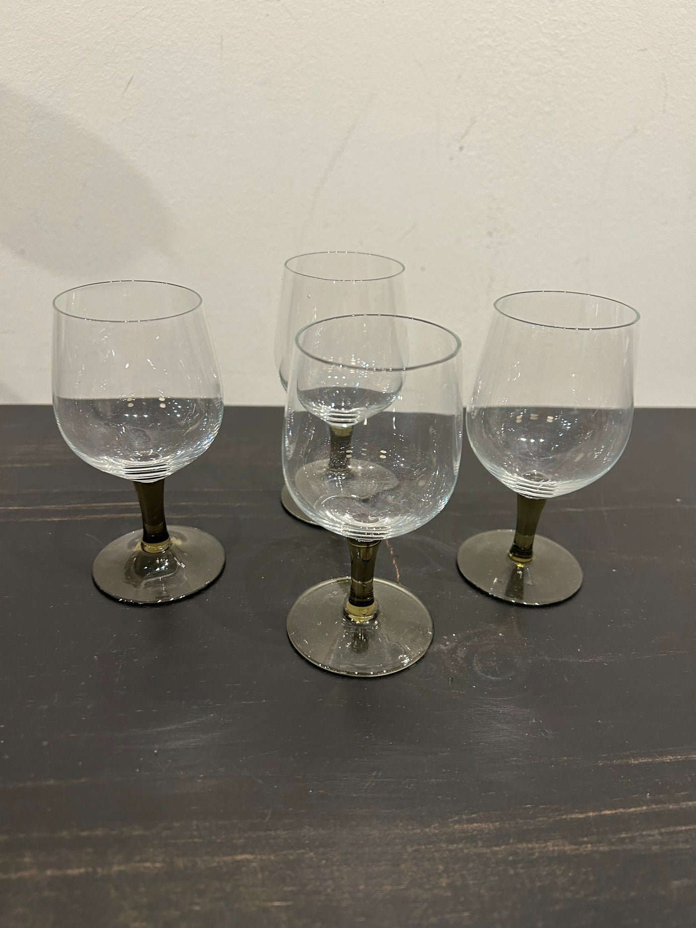 1960s Smokey Liqueur Glasses - Set of 4