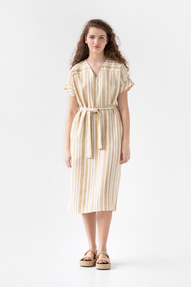 Magic Linen Ribe Dress | Ribe Striped