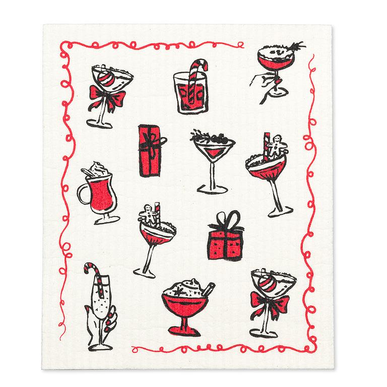 Abbott | Cocktails Dishcloth & Kitchen Towel Set