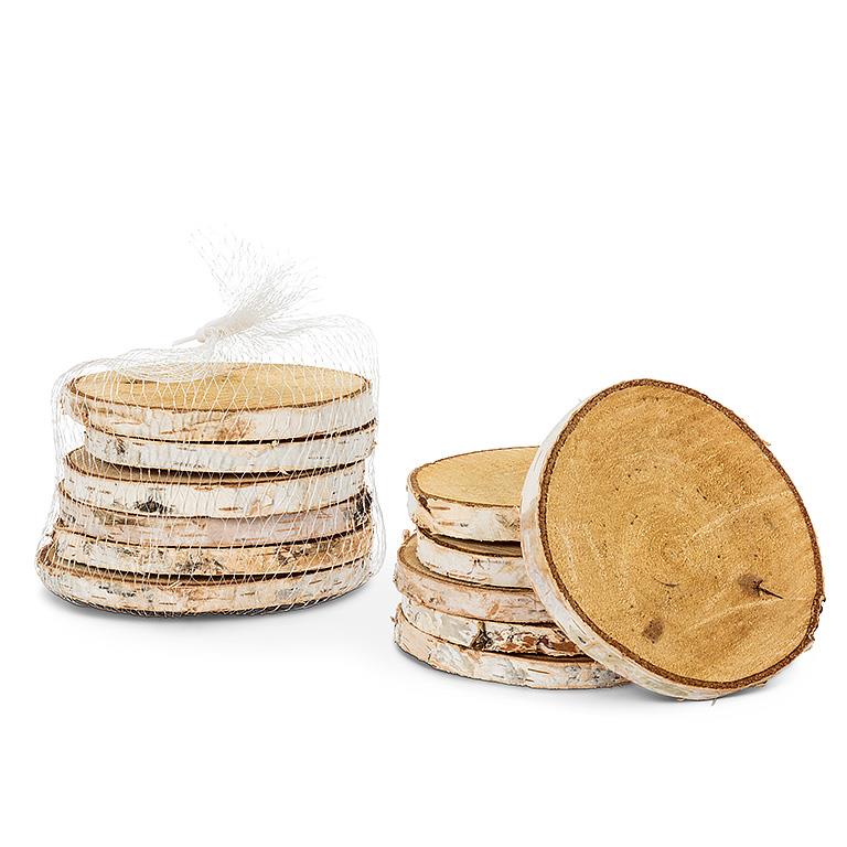 Abbott | Natural Birch Coaster - Set of 4