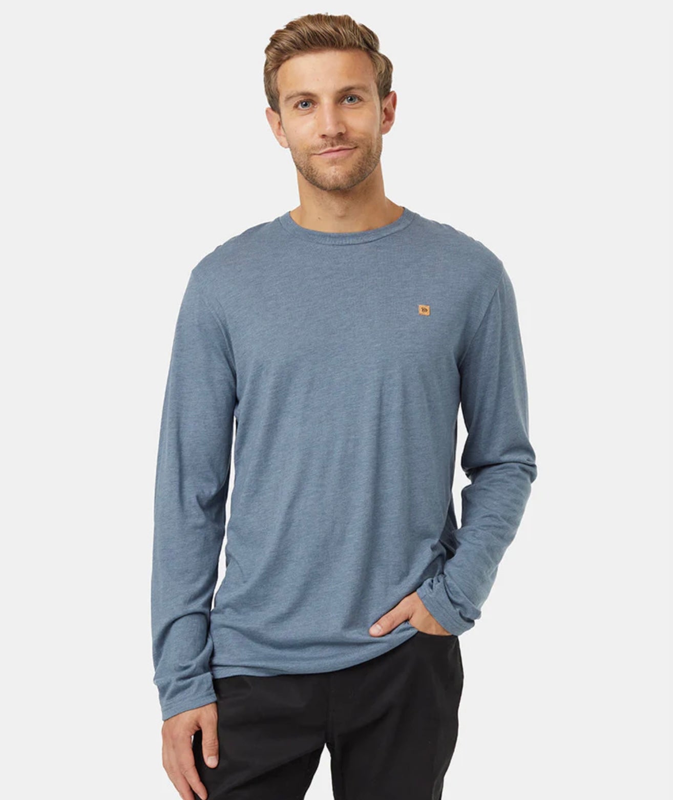 TenTree TreeBlend Classic Long Sleeve | Blue Mirage Heather