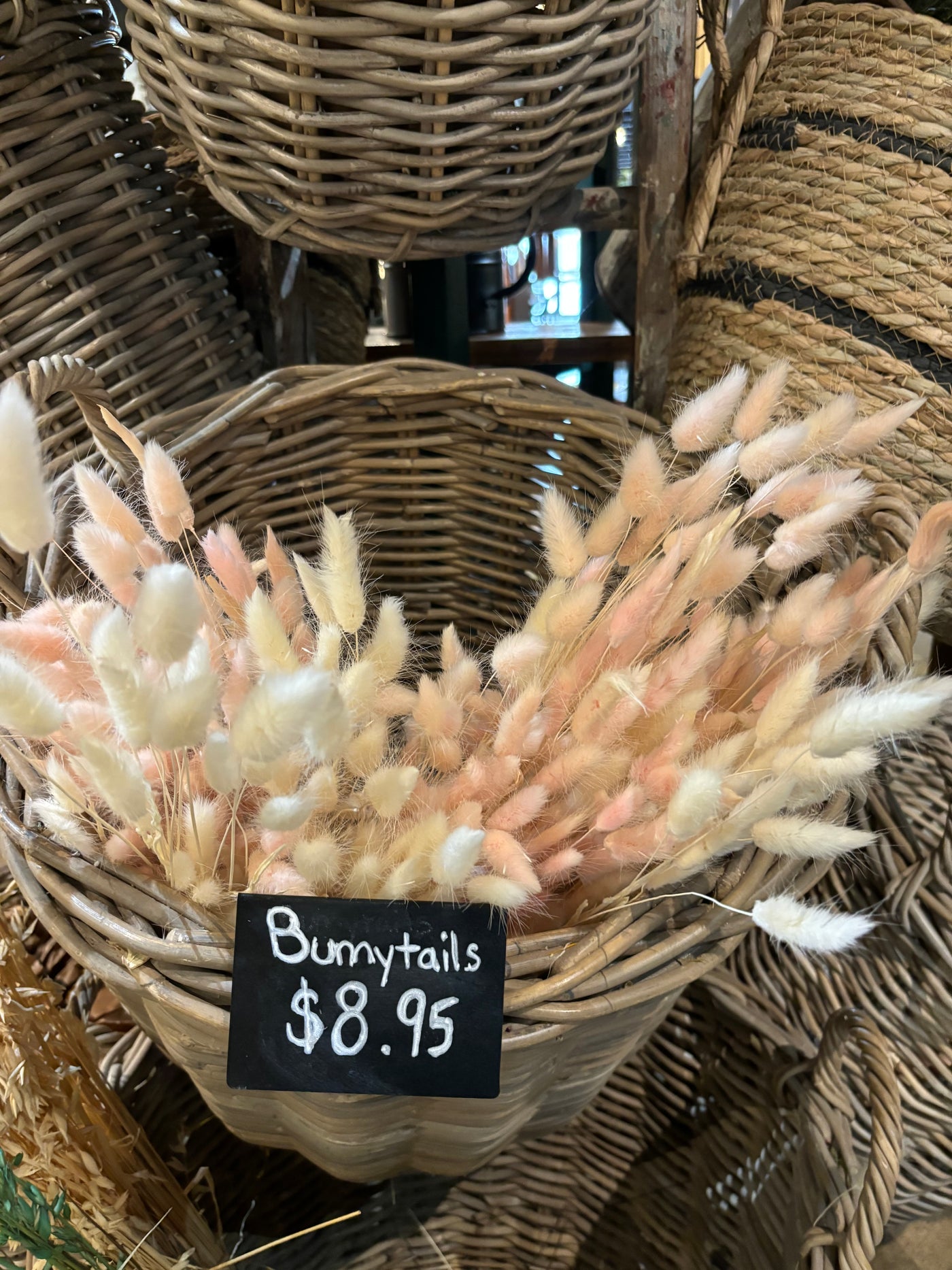 Dried Flowers from Baskets