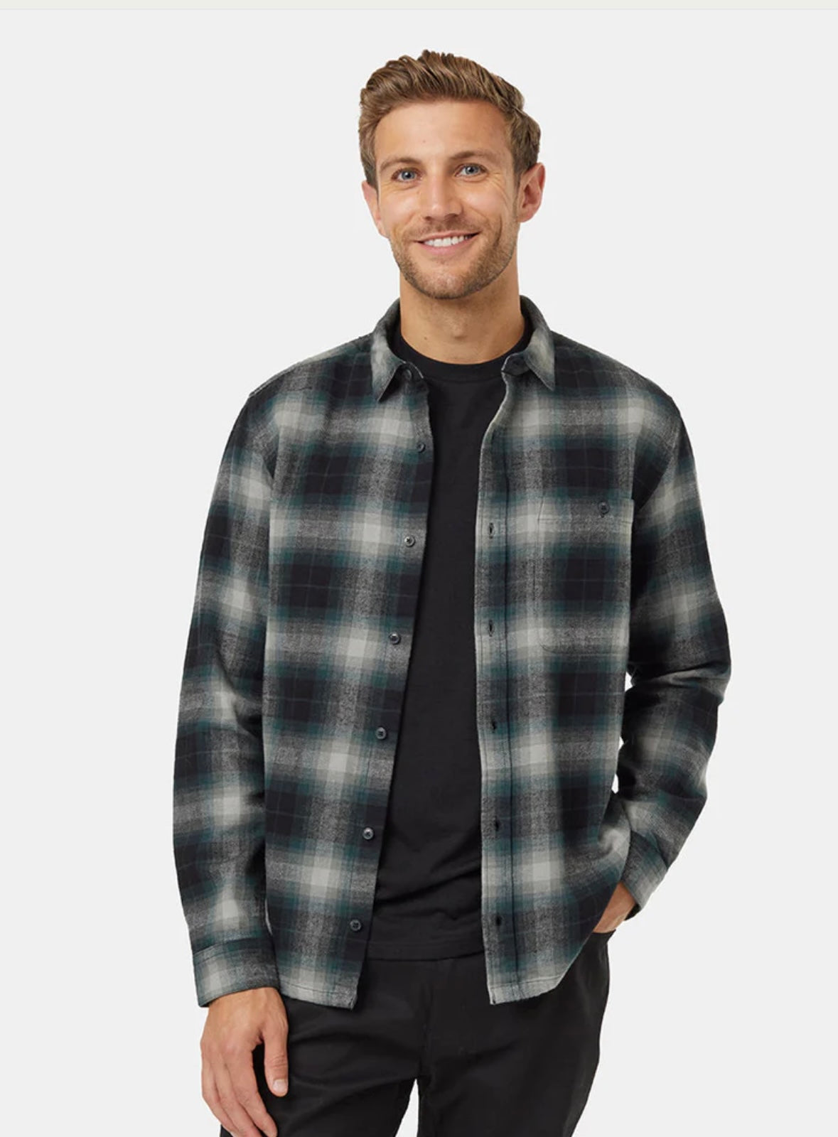 TenTree | Forest Flannel Shirt - Forest River Green/Mineral