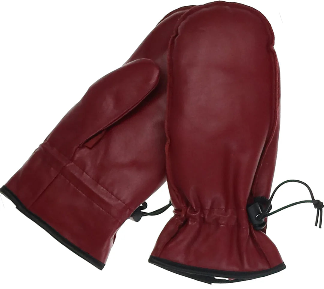 Fraas | Leather Mittens with Toggle