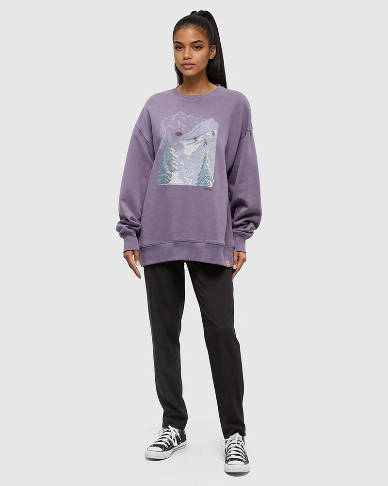 Ten Tree | Alpine Oversized Crew - Smokey Violet