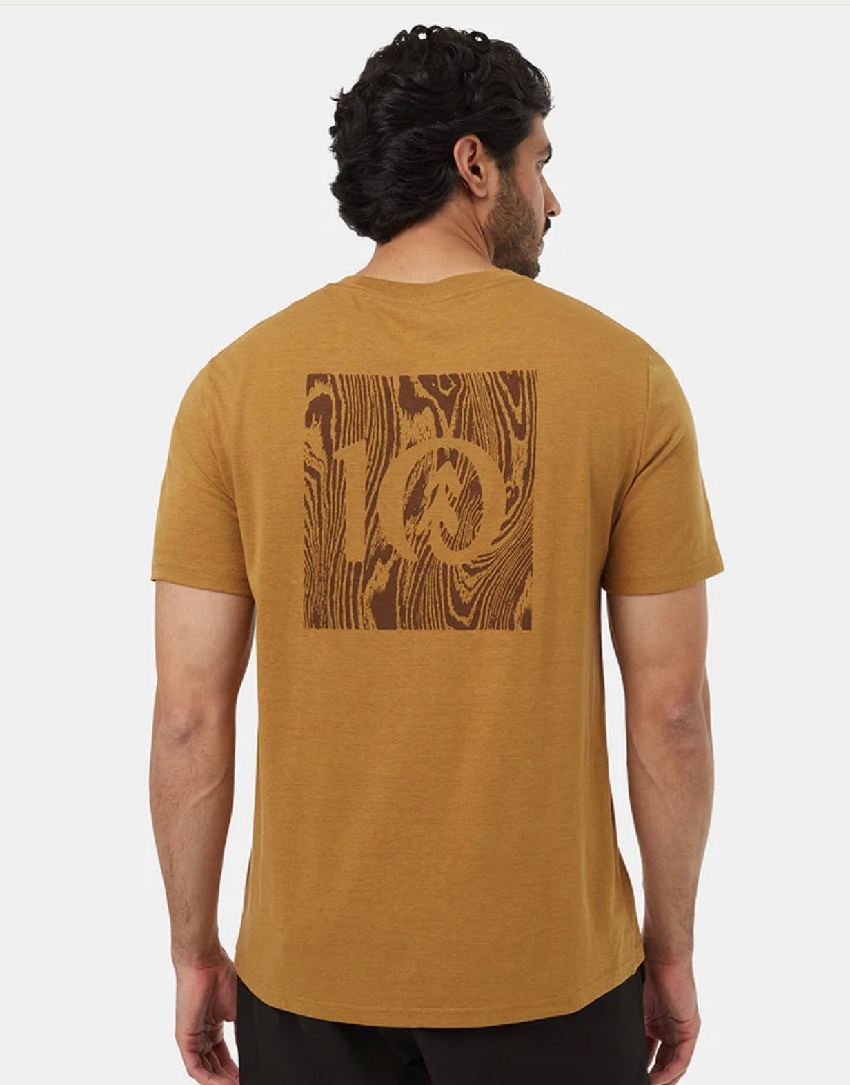 TenTree Men’s Woodblock Ten T-Shirt Golden Brown/Soil