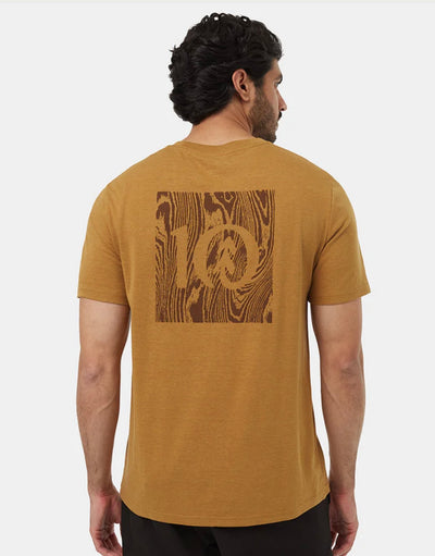 TenTree Men’s Woodblock Ten T-Shirt Golden Brown/Soil