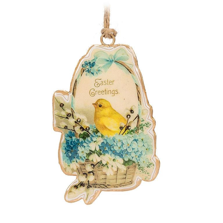 Chick in Basket Ornament