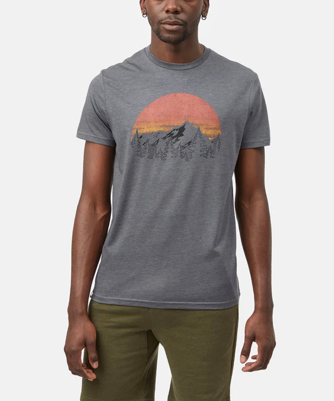 Tentree Vintage Sunset T-Shirt | Gargoyle Grey Heather