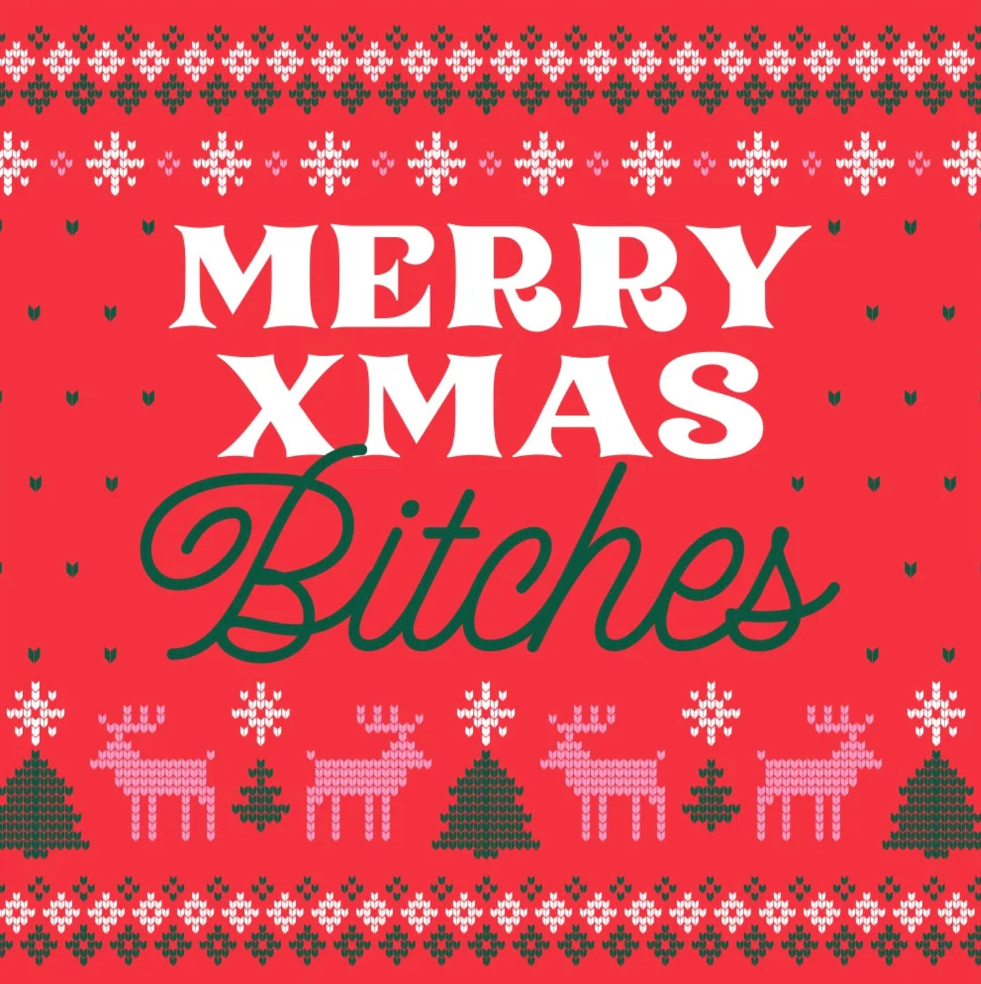 Old Country Design | Cocktail Napkin - Merry B*tches