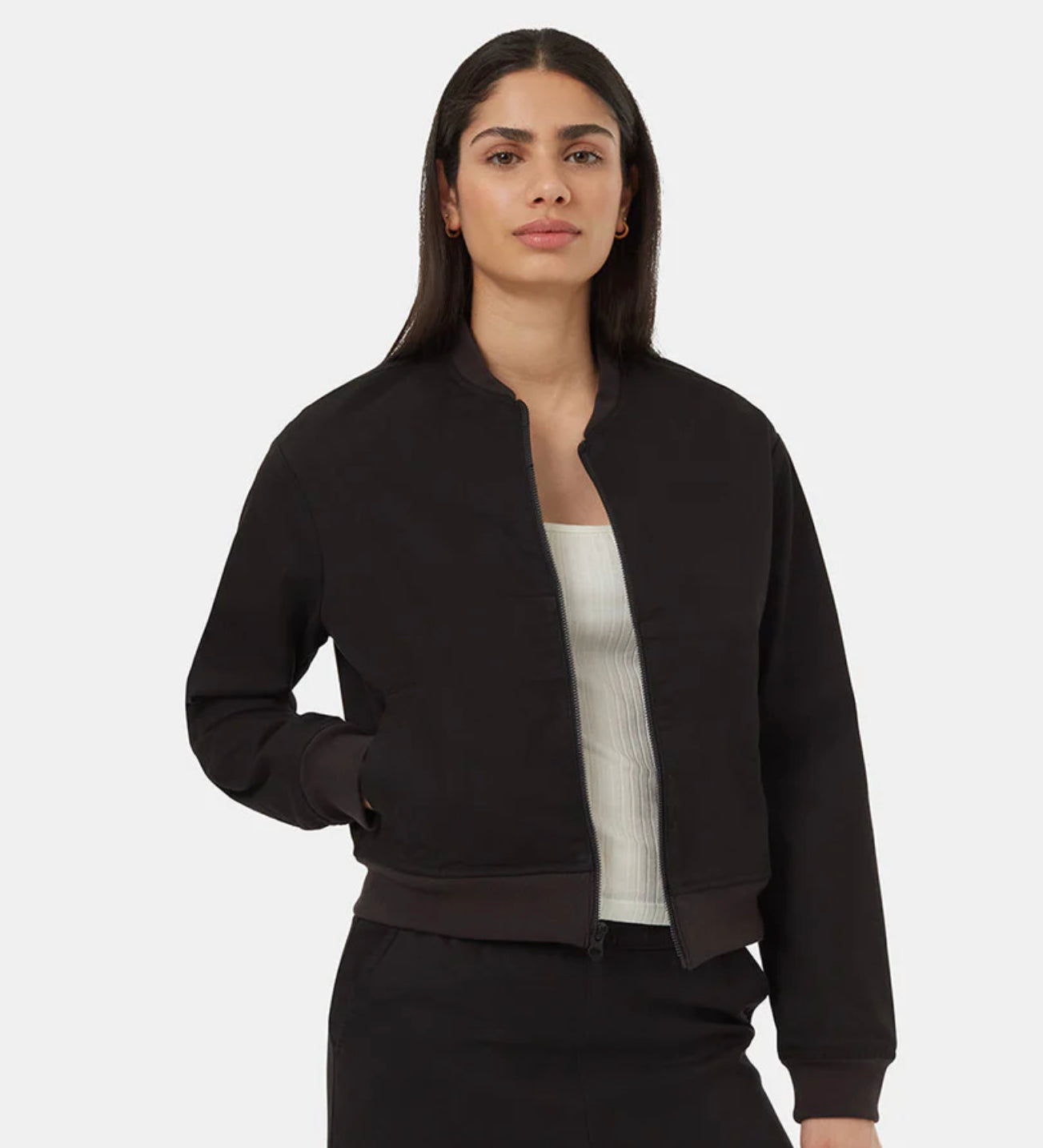 TenTree TechBlend Bomber Jacket | Black