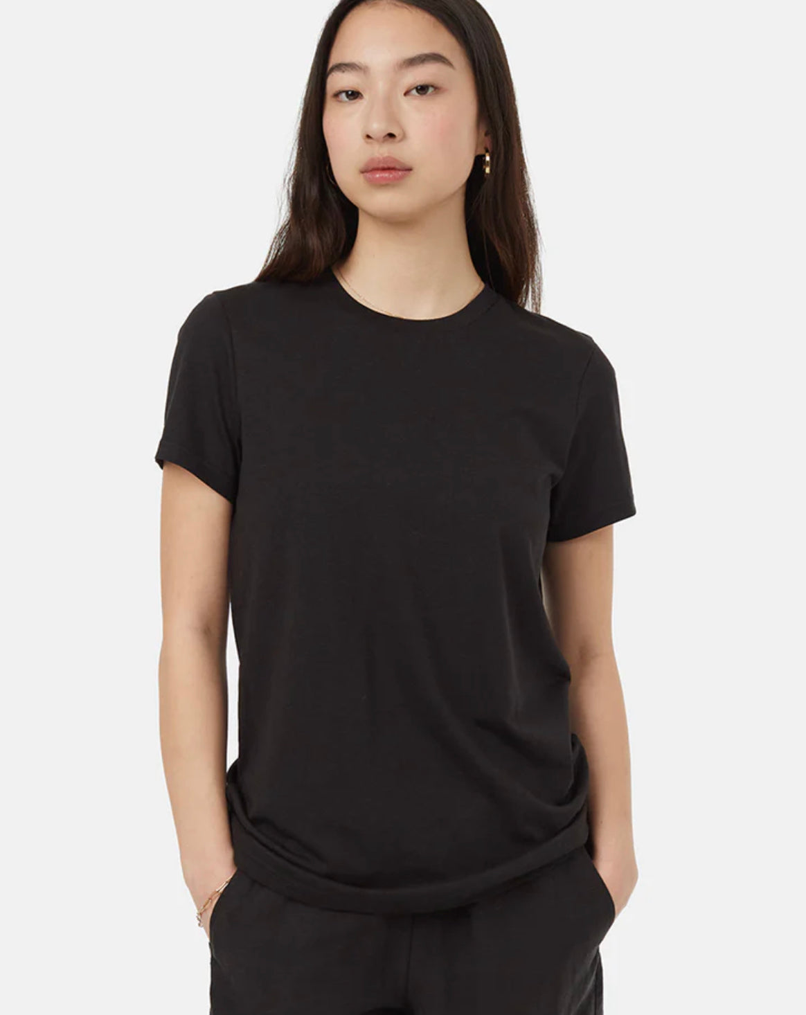 Tentree TreeBlend Crew Neck T-Shirt | Meteorite Black