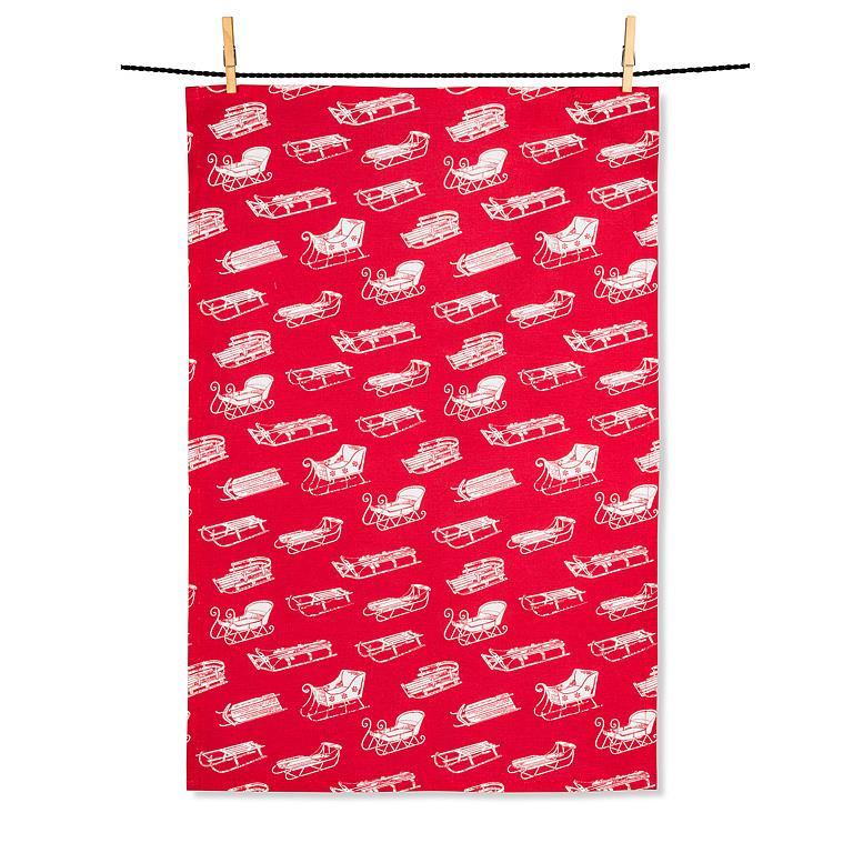 Abbott | Winter Sleds Tea Towel