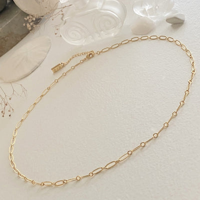 Pika and Bear | "Donostia" Textured Paperclip Chain Necklace