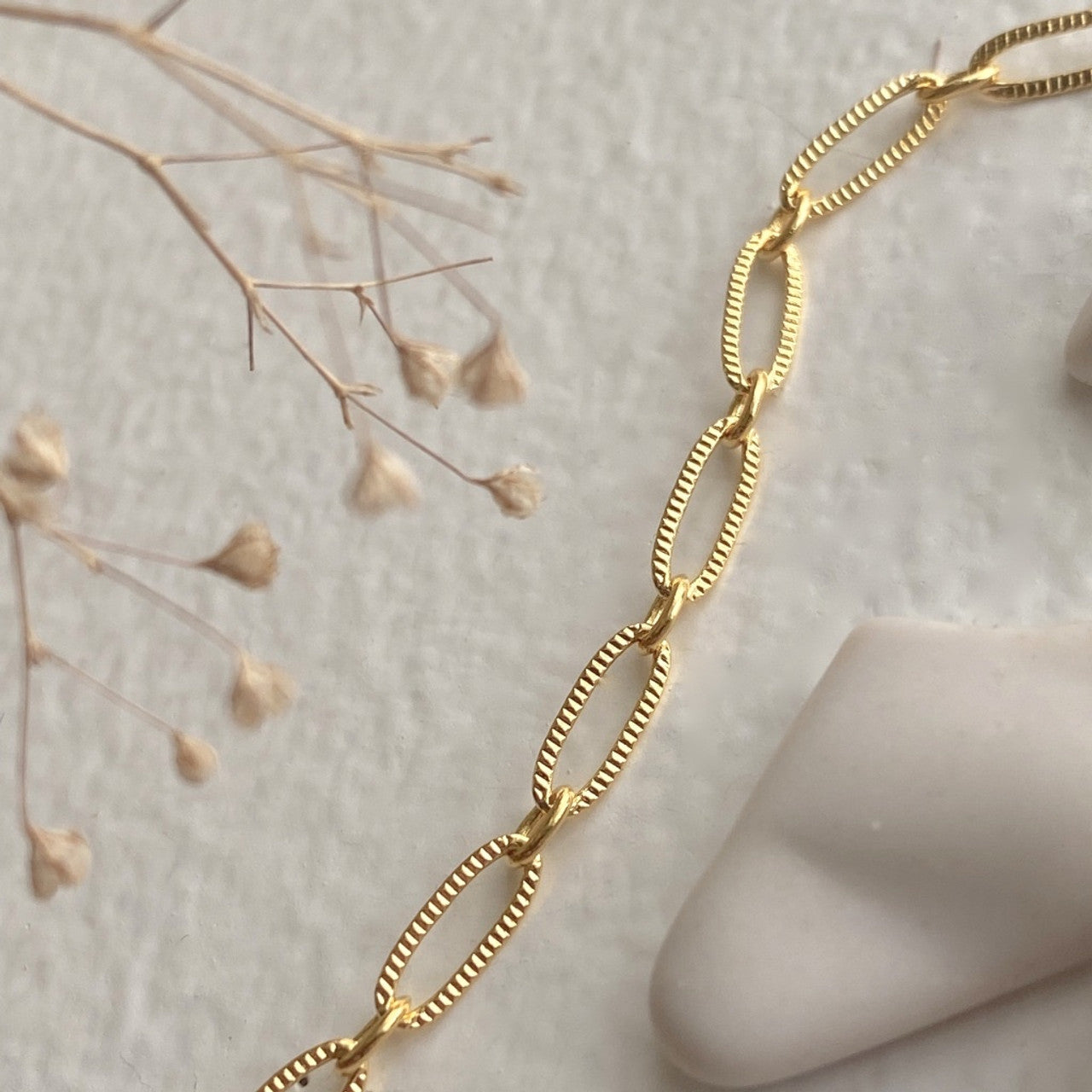 Pika and Bear | "Donostia" Textured Paperclip Chain Necklace