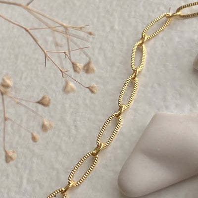 Pika and Bear | "Donostia" Textured Paperclip Chain Necklace