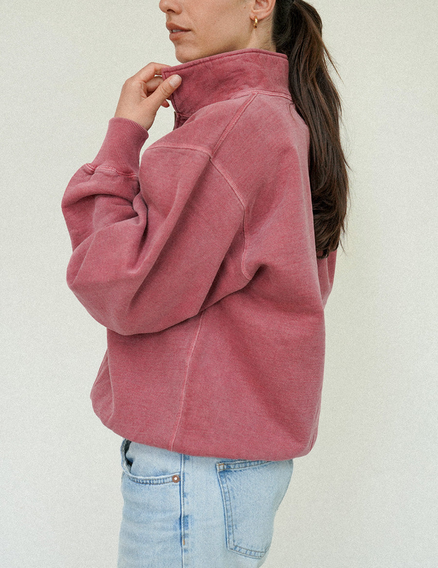 Matchstick Co. | Range 3/4 Zip Pullover - Vintage Red
