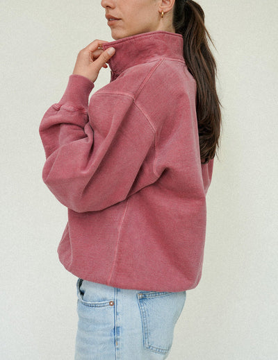 Matchstick Co. | Range 3/4 Zip Pullover - Vintage Red