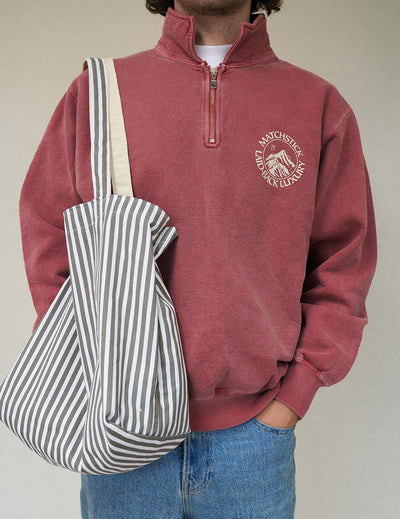 Matchstick Co. | Range 3/4 Zip Pullover - Vintage Red