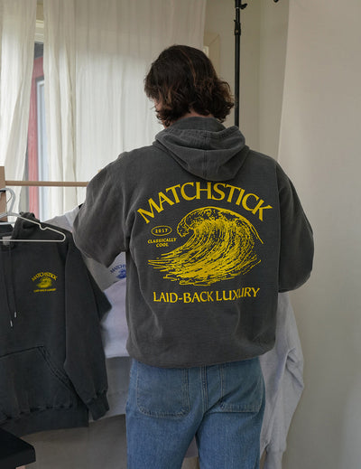 Matchstick Co. | Wave Hoodie - Vintage Black