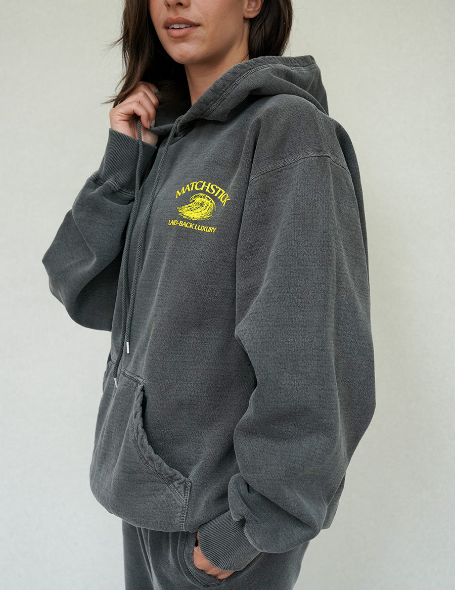 Matchstick Co. | Wave Hoodie - Vintage Black