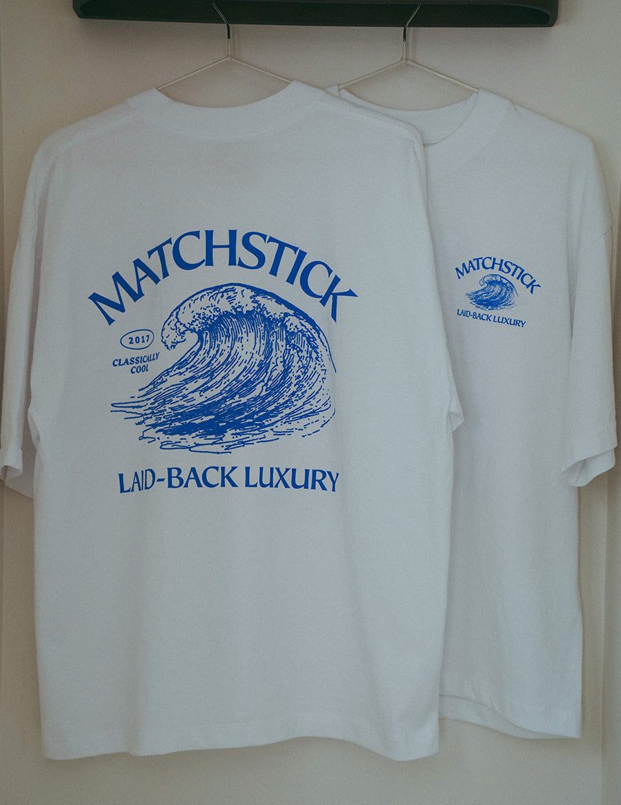Matchstick Co. | Wave Boxy Tee - True White