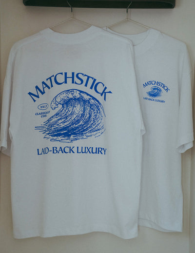 Matchstick Co. | Wave Boxy Tee - True White