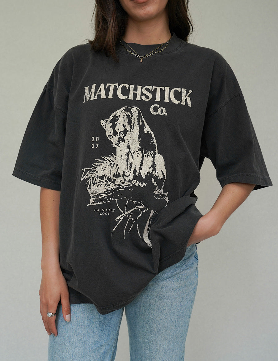 Matchstick Co. | Cougar Tee - Vintage Black