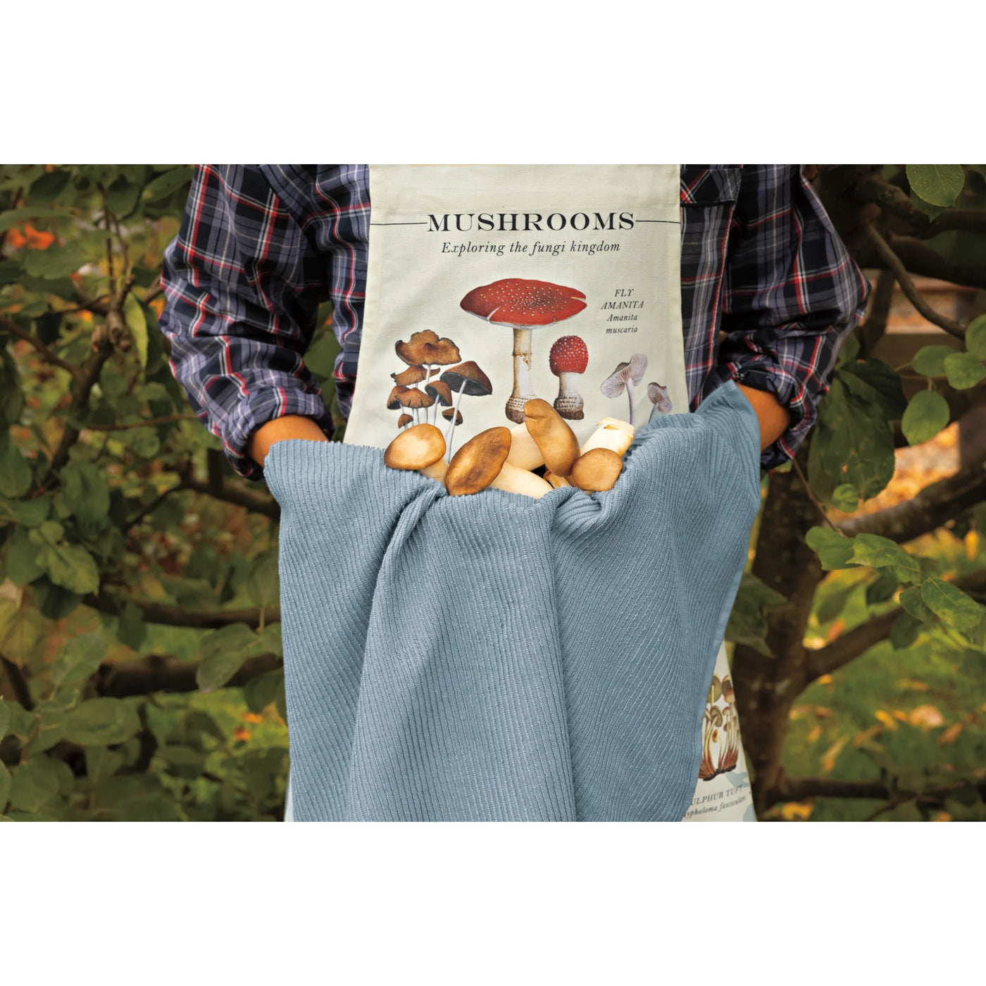 Danica | Vintage Mushrooms Print Apron