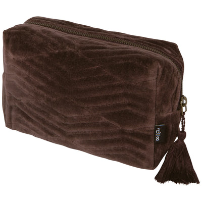 Danica | Fig Quilted Cosmetic Bag