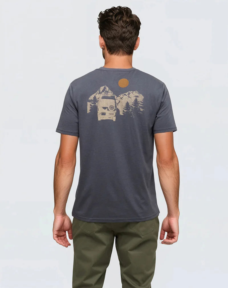 TenTree | Men’s Mountain Pass T-Shirt - Graphite/Birchwood