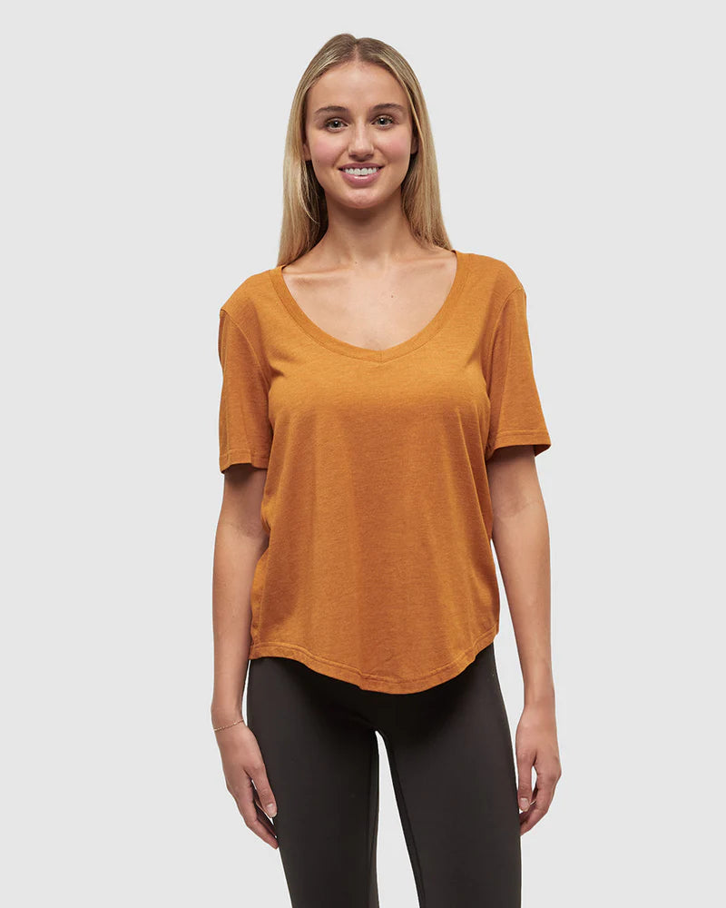 Ten Tree | Brackley T-Shirt - Burnt Caramel Heather