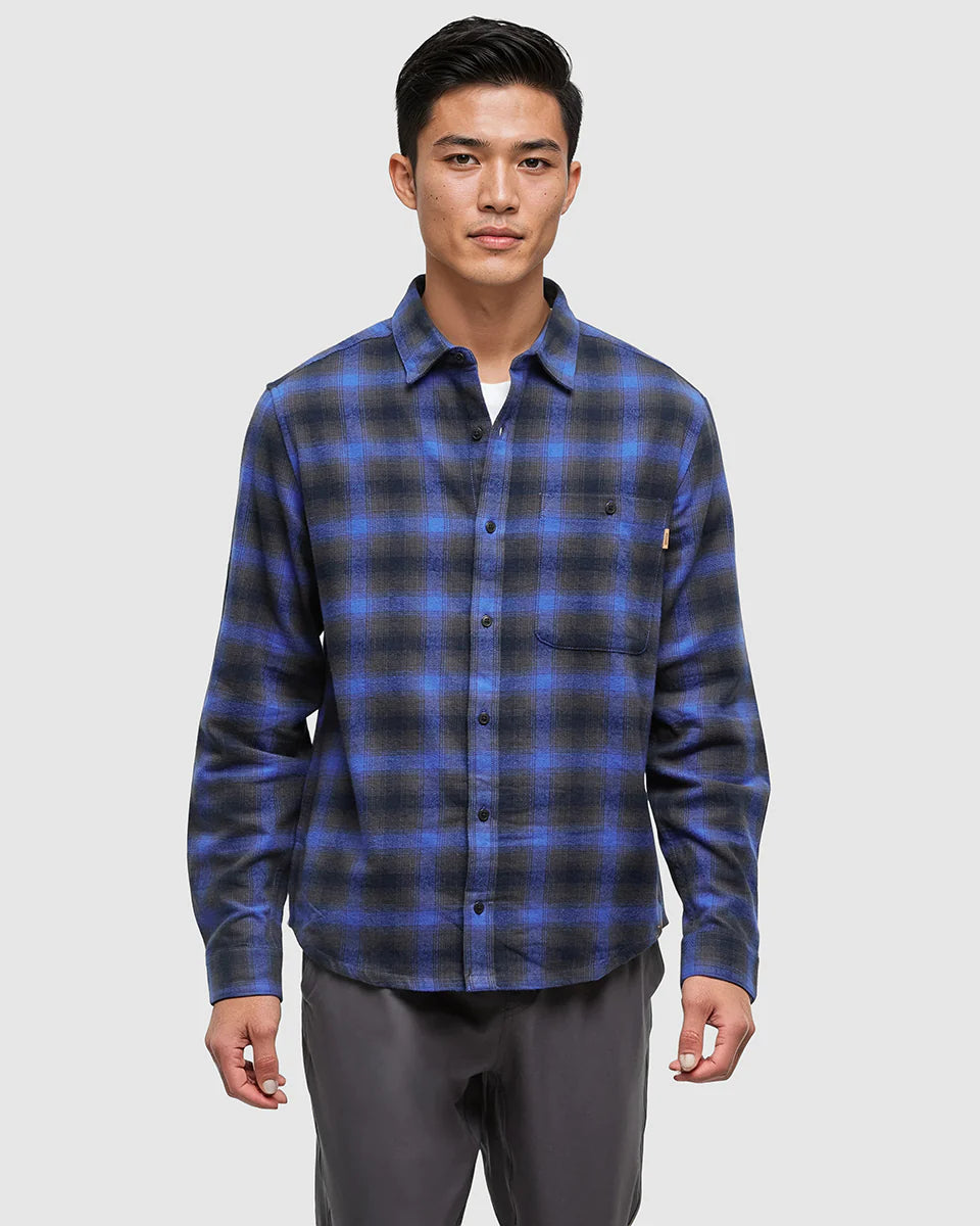 Ten Tree | Forest Flannel Shirt - Midnight Blue/Dusk Plaid