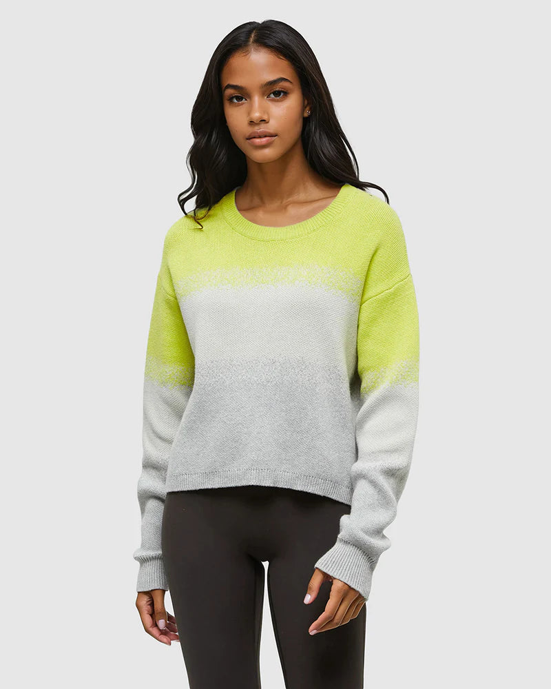 Ten Tree | Kessler Sweater - Chartreuse Heather Fade