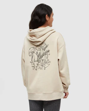 Ten Tree | Understory Oversized Hoodie - Warm oak/Meteorite Black
