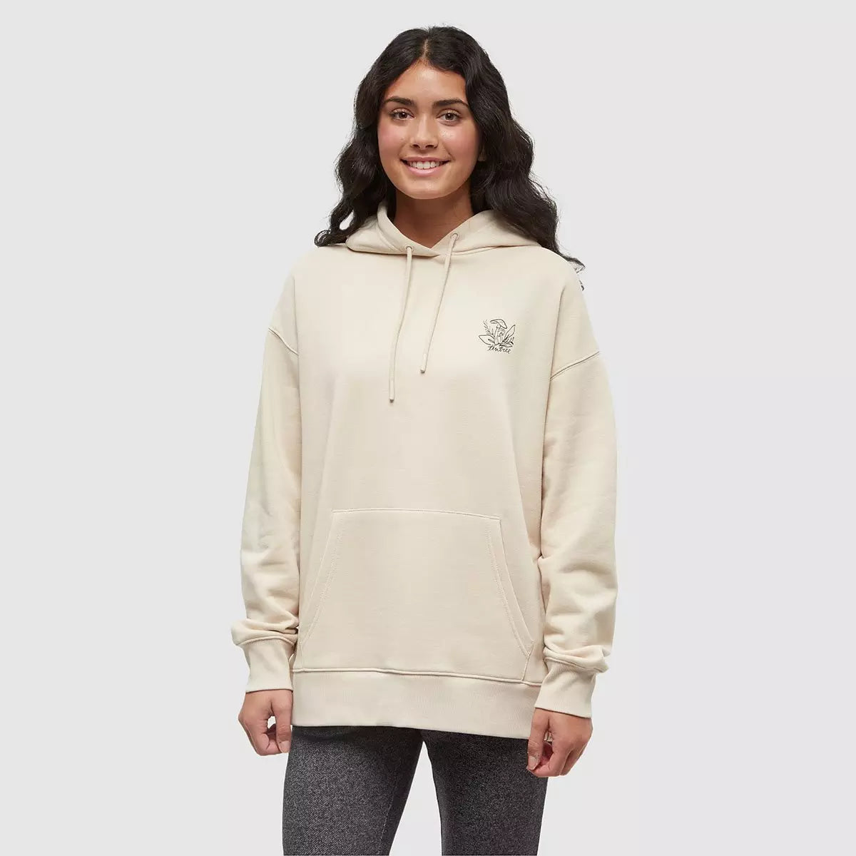 Ten Tree | Understory Oversized Hoodie - Warm oak/Meteorite Black