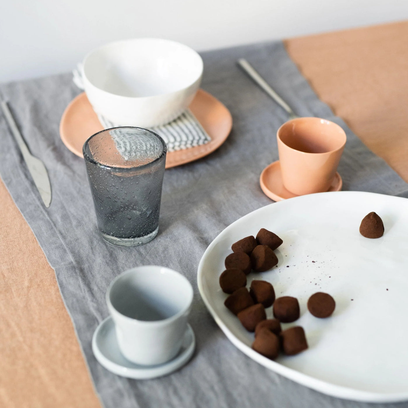 Linen Tales | Table Runner - Dark Grey