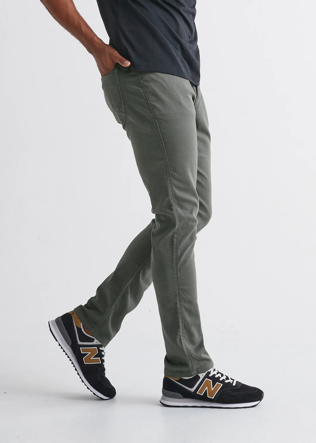 DU/ER | No Sweat Relaxed Taper - Gull