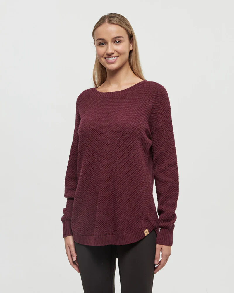 TenTree | Broughton Sweater - Deep Burgundy Heather