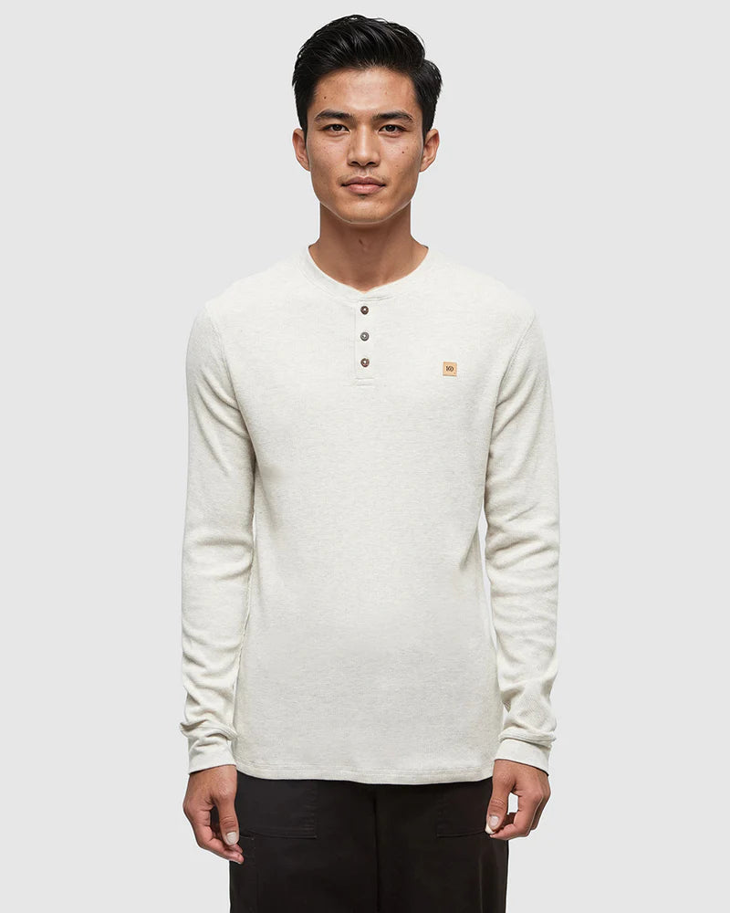 TenTree | Freemont Henley - Vintage White Heather