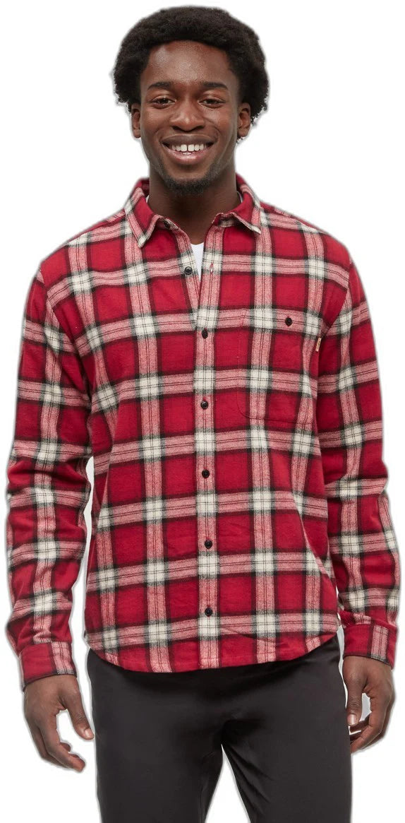 TenTree | Forest Flannel Shirt - Crimson/Arbutus Plaid