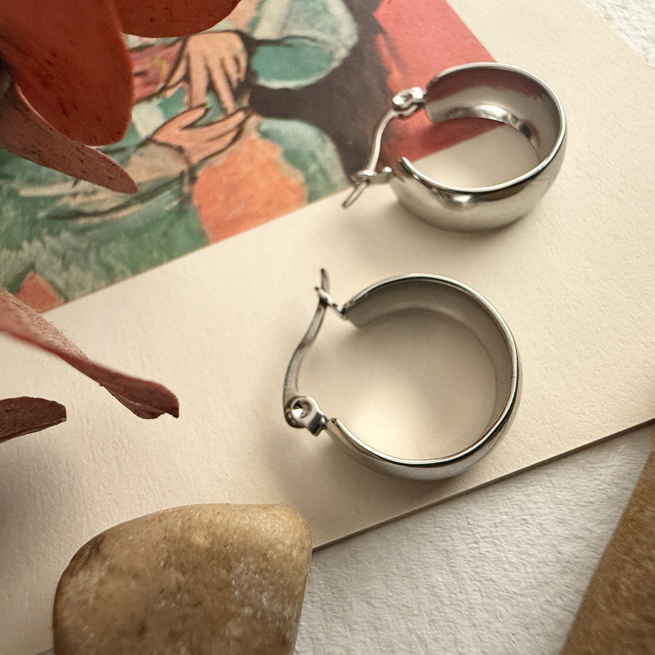 Pika and Bear | “Sybil” 18mm Hoop Earrings