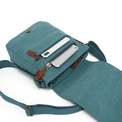 DaVan | Jasper Canvas Shoulder Bag (7 Pockets)