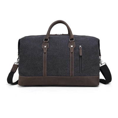 DaVan | Canmore Canvas Duffel Bag with Leather Trim
