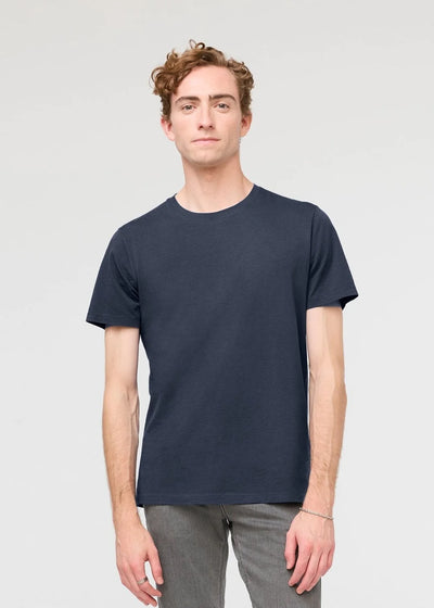 DU/ER PurePima Men’s Round Neck Tee | Navy