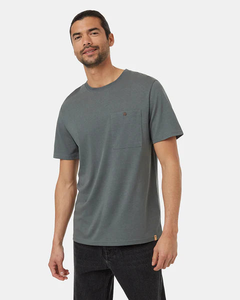 TenTree | Treeblend Button Pocket T-Shirt - Light Urban Green