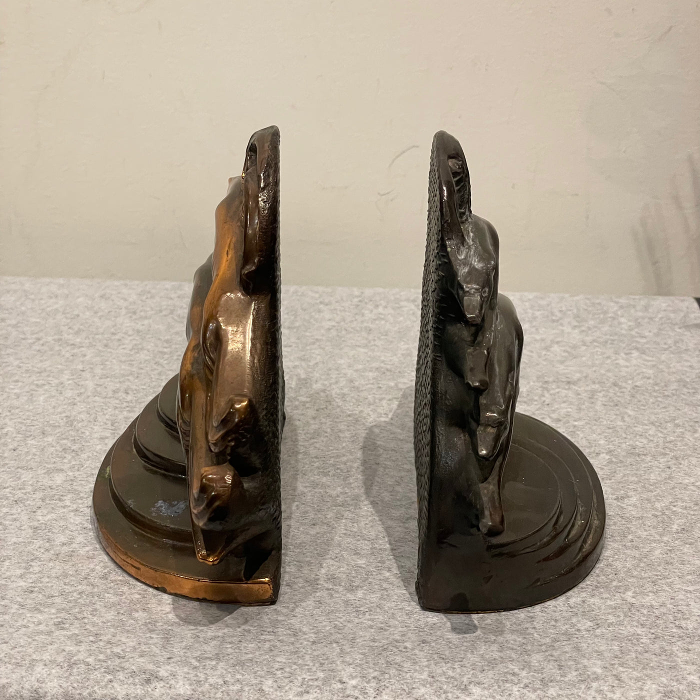 Antique Art Deco Greyhound Bookends