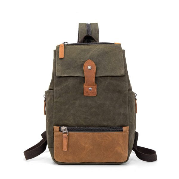 DaVan | Waxed Canvas Backpack - Green