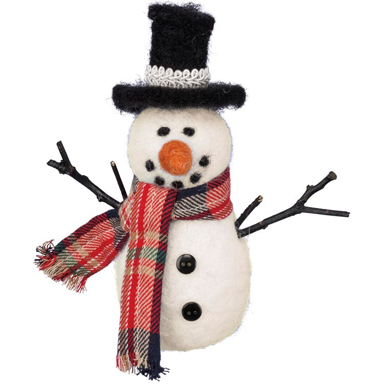 Candym Top Hat Snowman Ornament