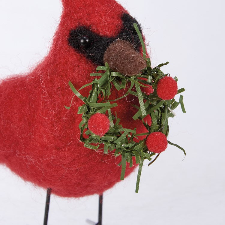 Candym | Cardinal with Wreath Ornament